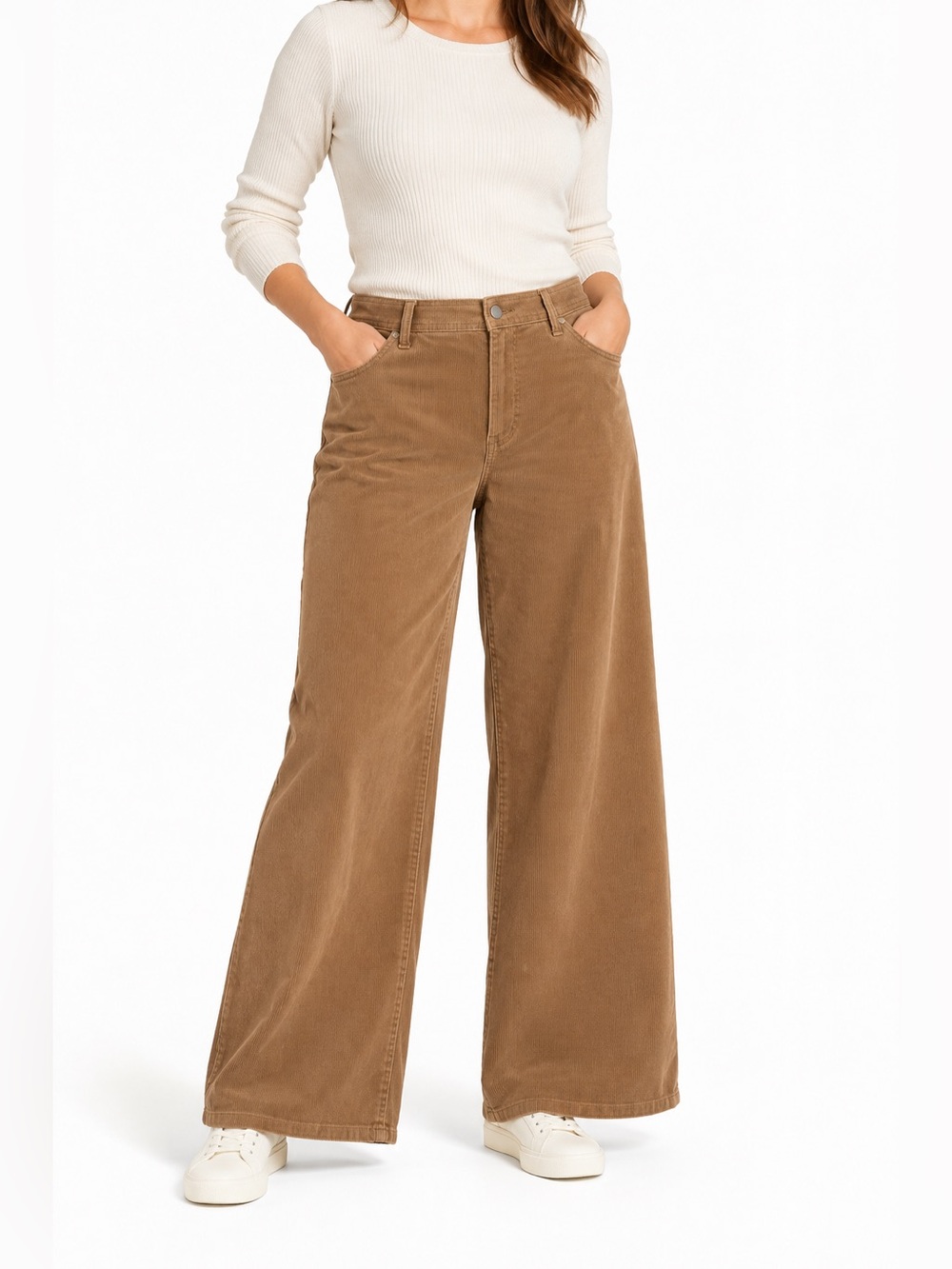 Universal Thread Sailor Wide Leg Corduroy Pants Brown 16R